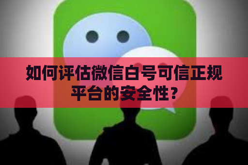 如何评估微信白号可信正规平台的安全性？