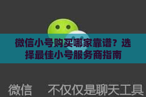 微信小号购买哪家靠谱？选择最佳小号服务商指南