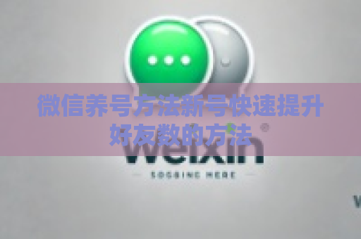 微信养号方法新号快速提升好友数的方法