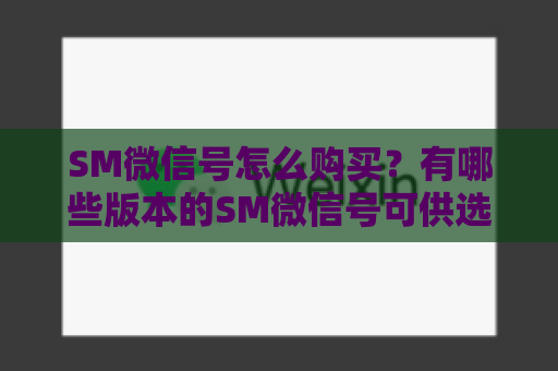 SM微信号怎么购买？有哪些版本的SM微信号可供选择？