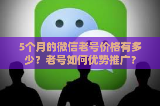 5个月的微信老号价格有多少？老号如何优势推广？